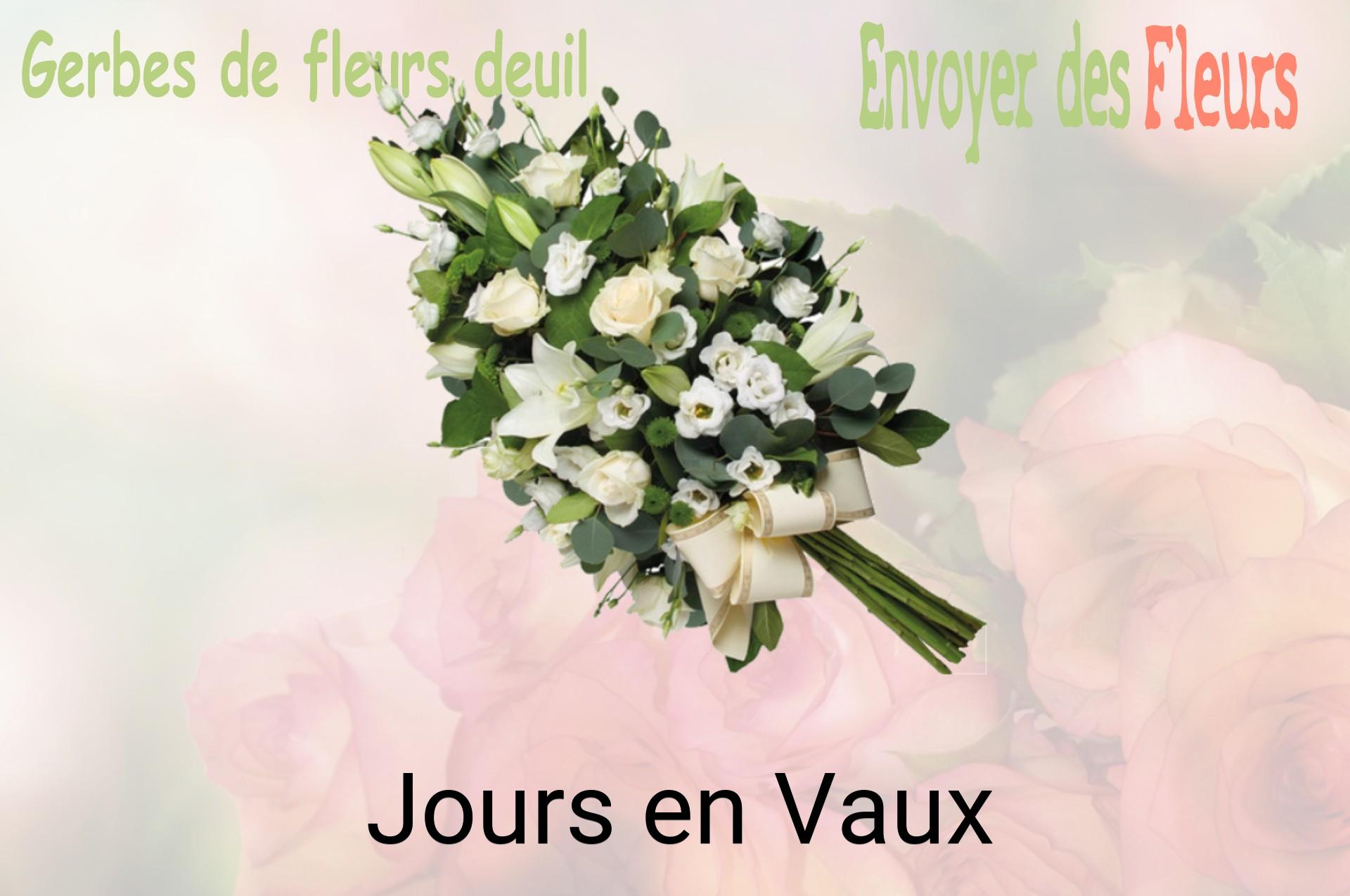 Gerbe de fleurs de deuil livrée à Jours-en-Vaux